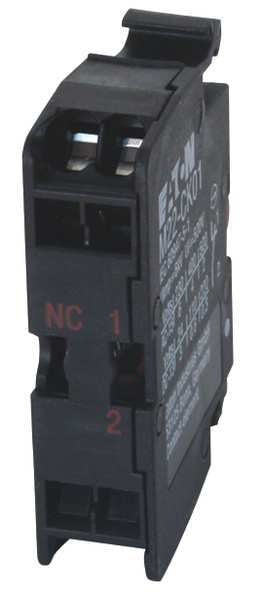 Contact Block, Cage, Black, 22mm, 1NC