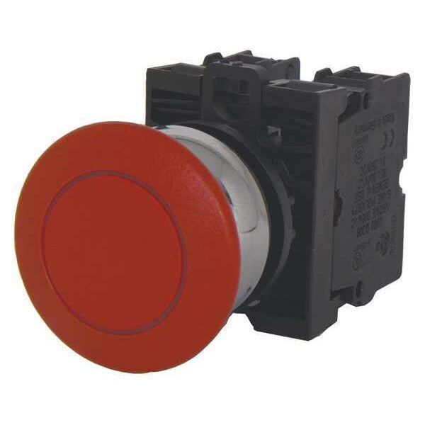 Non-Illuminated Push Button, 22 mm, 1NO/1NC, Red