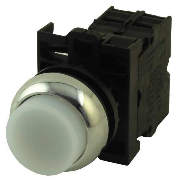Illuminated Push Button, 22mm, White
