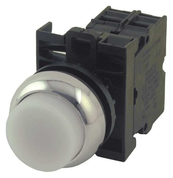 Illuminated Push Button, 22 mm, 2NO, White