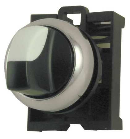 Non-Illum Selector Swtch, 22mm, 3 Pos, Knob