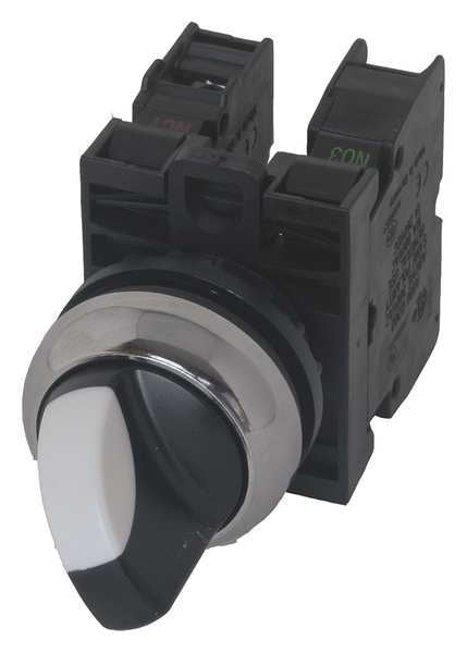 Non-Illum Selector Switch, Knob, Metal, 4A