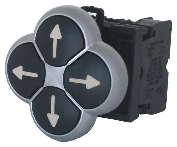 Non-Illuminated Multihead Operator, 22 mm, Oval