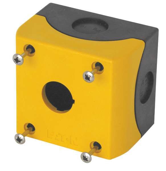 Pushbutton Enclosure, 2.83 in W, Plastic
