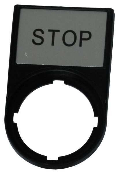 Legend Plate, Rectangular, Black