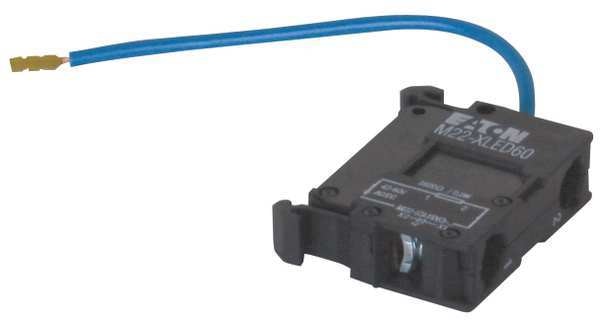 LED Resistor 42-60VAC/DC, 22mm, Black