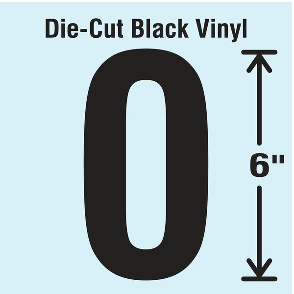 Die Cut Number Label, 0