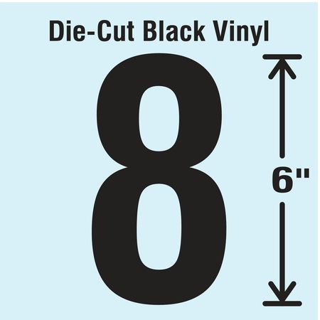Die Cut Number Label, 8