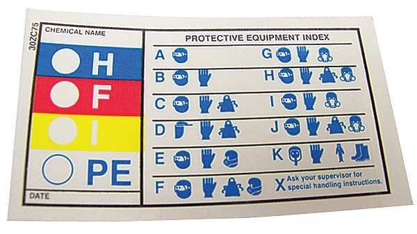 HMIG Label, 3-1/2 in. W x 2 in. H, PK25