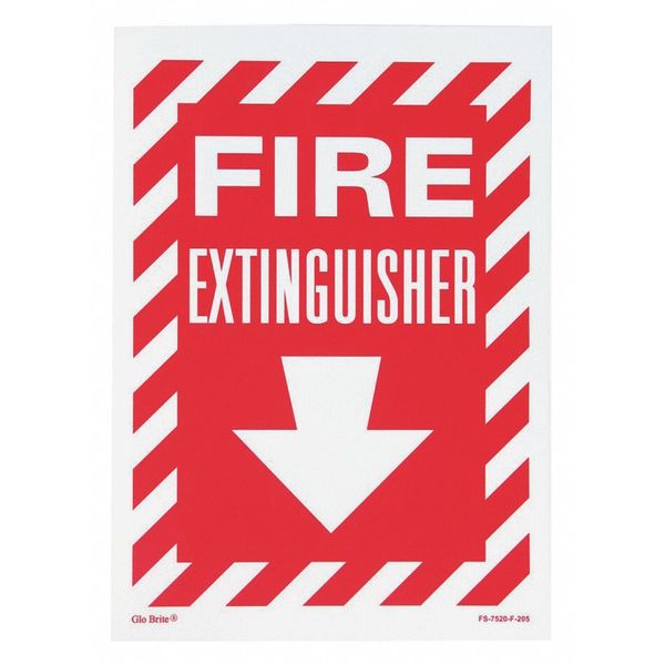Fire Exit Arrow, Red/PL, 10