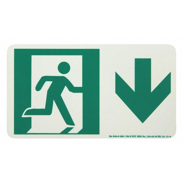 Running Man Down Arrow