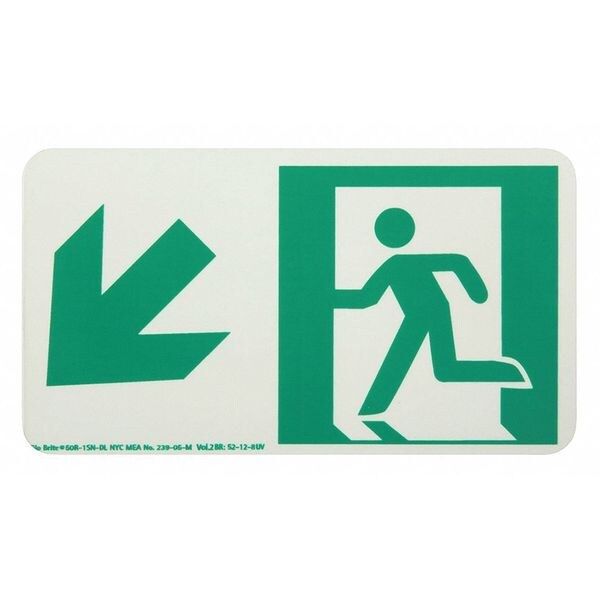 Running Man Down Left Arrow