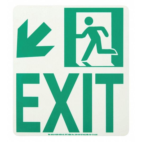 Exit Running Man Down Left Arrow