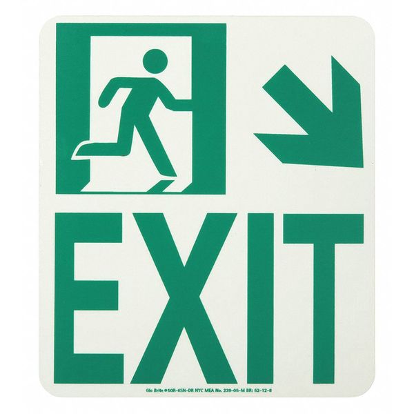 Exit Running Man Down Right Arrow