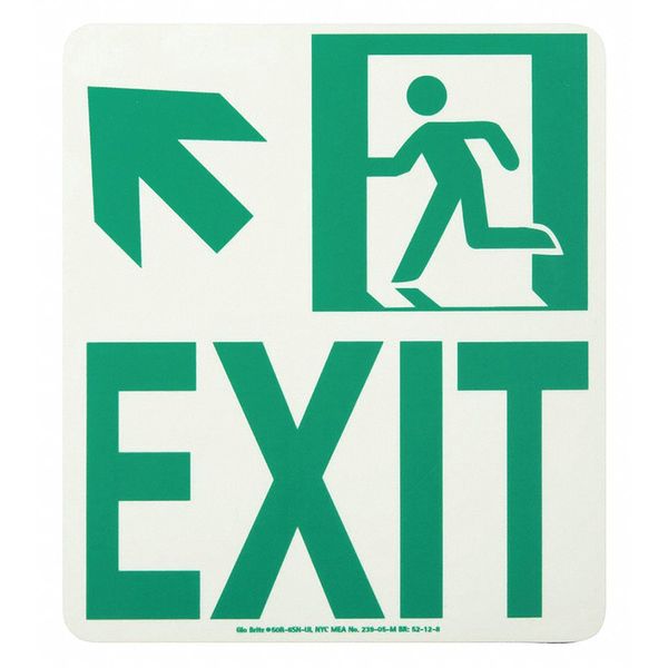 Exit Left Running Man Upper Left Arrow