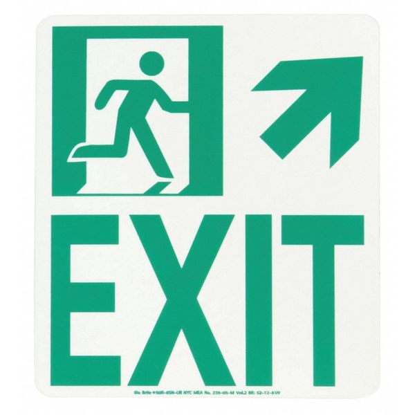 Exit Right Running Man Upper Right Arrow