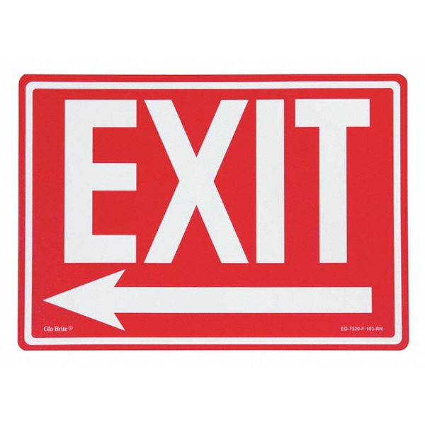 Exit Left Arrow, Rd/PL, 14