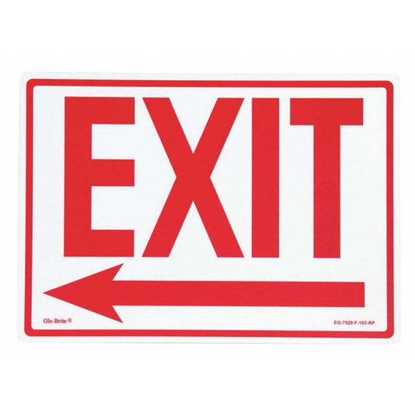 Exit Left Arrow, Red ON PL, 14