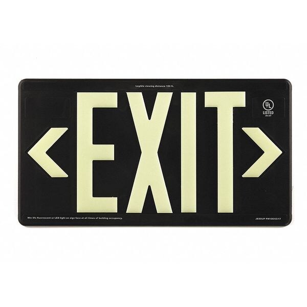 Exit, Black, PM100, Single Sided