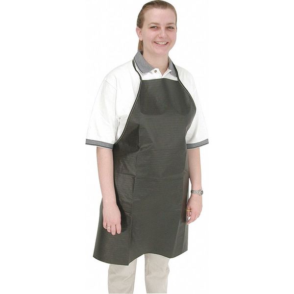 Critical CoverÂ® Apron, Disposable, Fluid Resistant, Black, XL, PK25