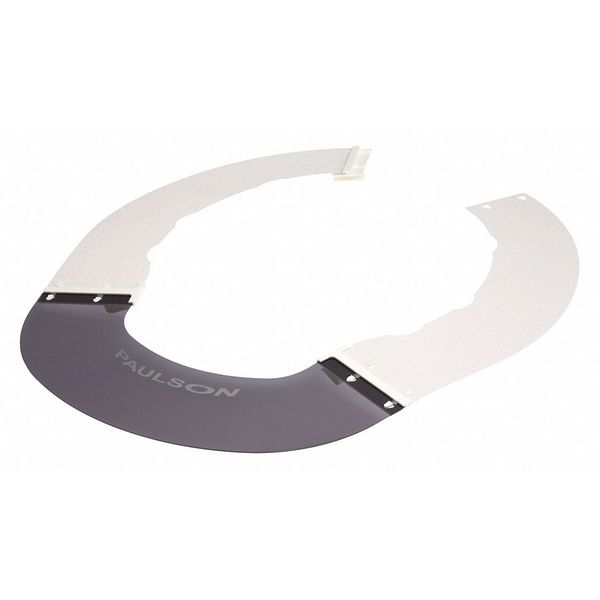 Sun Shield, Fits Fibre Metal Hard, Gry/Wht