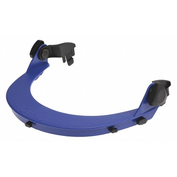 Cap Bracket, Slotted, Nylon, Blue