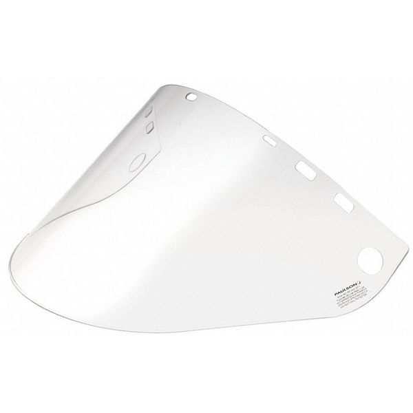 Faceshield, Hi Tmp, Clr, Poly, 10