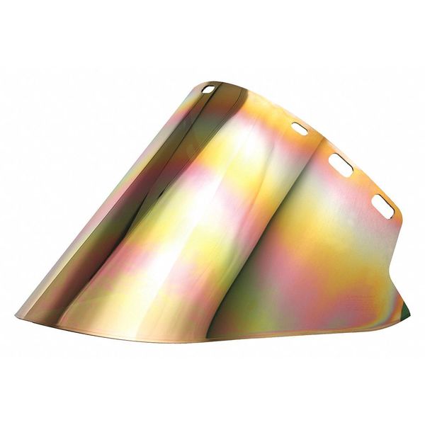 Faceshield, Metalzd, Gld/Grn, 10