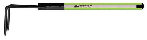 Rubbish Hook, 6 ft. Dog Bone Pole, HiViz Lime