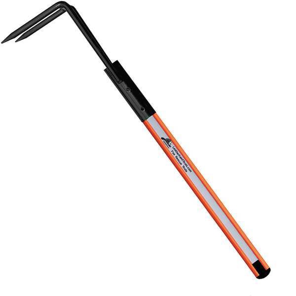 Rubbish Hook, 8 ft. Dog Bone Pole, HiViz Orange