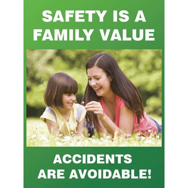 Poster, Safety Is A Family, 18 x 24 In.