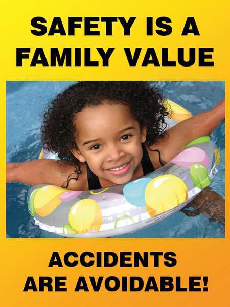 Poster, Safety Is A Family, 18 x 24 In.