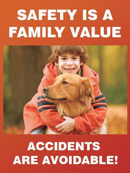Poster, Safety Is A Family, 18 x 24 In.