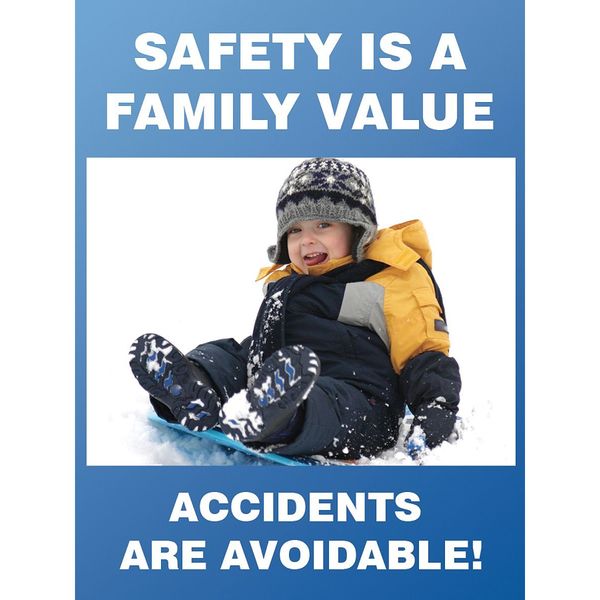 Poster, Safety Is A Family, 18 x 24 In.