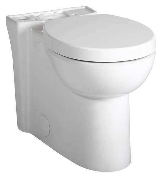 Toilet Bowl, 1.28 gpf, Gravity Fed, Floor Mount, Round, White