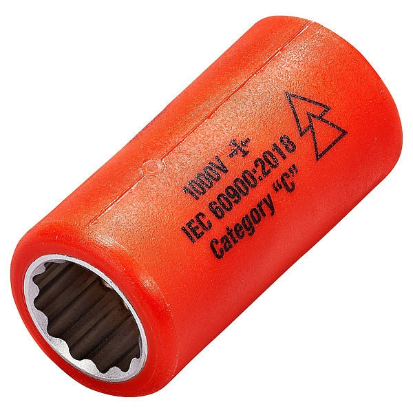 3/8 in Drive Insulated Socket 1/2 in, 12 pt, SAE