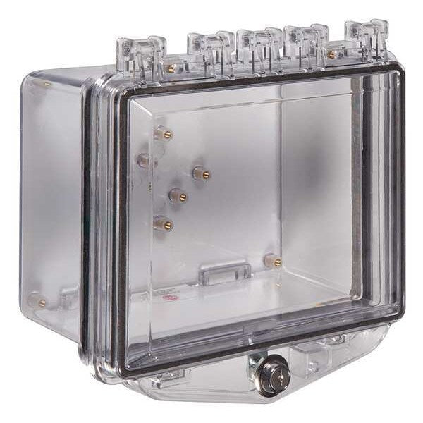 Enclosure, Clear, Ext. Key Lock 5-1/4