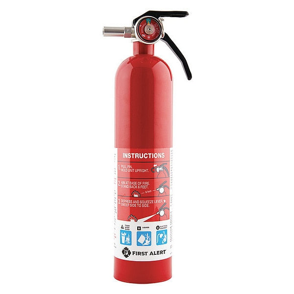 Fire Extinguisher, 1A:10B:C, Dry Chemical, 2.5 lb
