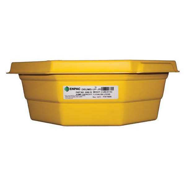 Spill Tray, Absorbs 7.5 gal. , Yellow