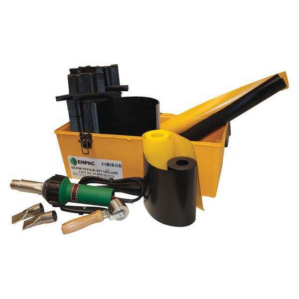 Spill Berm Repair Kit, 8in.L, 11inW, Black