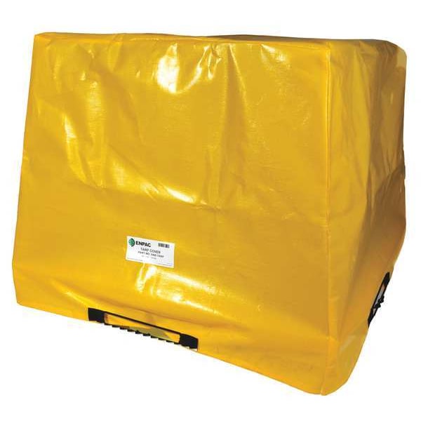 Tarp Cover, 57inLx57inWx44inH, PVC, Yellow