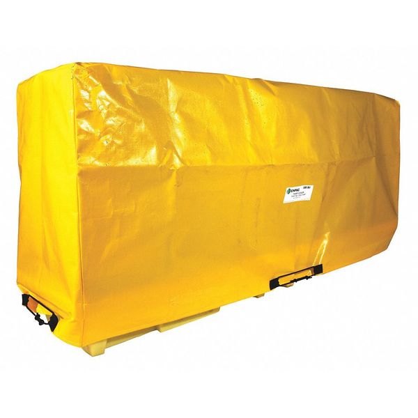 Tarp Cover, 115inLx75inWx51inH, PVC, Yellow