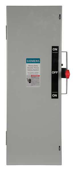 Fusible Safety Switch, Heavy Duty, 240V AC, 3PDT, 30 A, NEMA 1