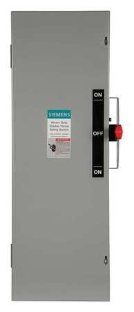 Fusible Safety Switch, Heavy Duty, 240V AC, 3PDT, 100 A, NEMA 1