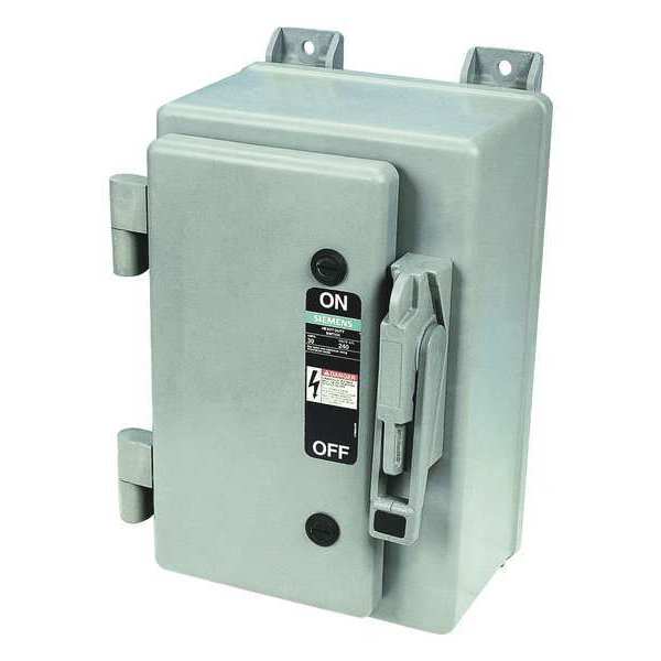 Fusible Safety Switch, Heavy Duty, 600V AC, 3PST, 30 A, NEMA 4X