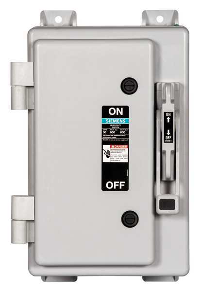 Nonfusible Safety Switch, Heavy Duty, 600V AC, 3PST, 30 A, NEMA 4X