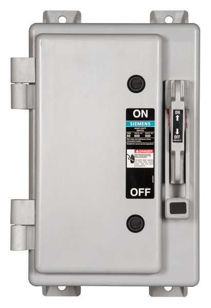 Nonfusible Safety Switch, Heavy Duty, 600V AC, 3PST, 60 A, NEMA 4X