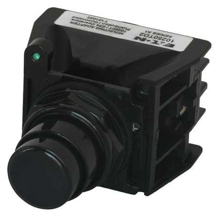Hazardous Location Push Button with Contacts, 30 mm, 2 NC, 2 NO, Black