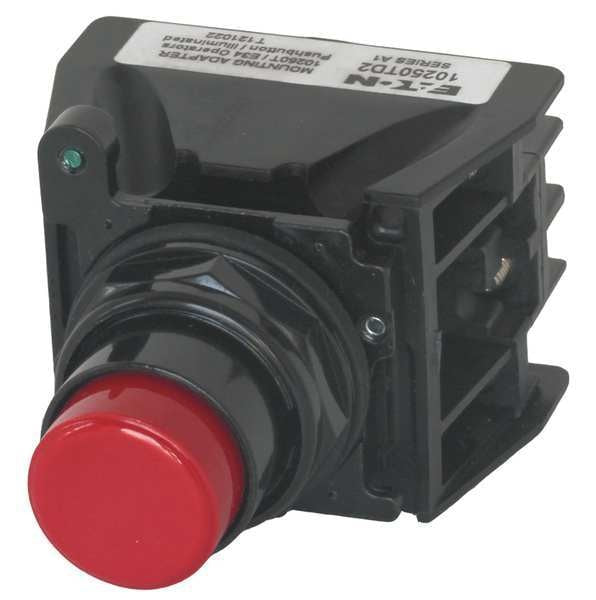 Hazardous Location Push Button with Contacts, 30 mm, 2 NC, 2 NO, Red