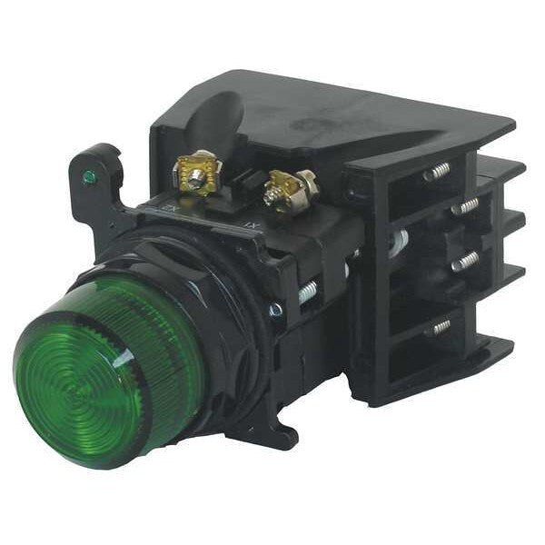 Illuminated Button w/Contacts, 24VAC/DC